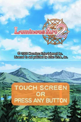 Luminous Arc 2 (USA) screen shot title